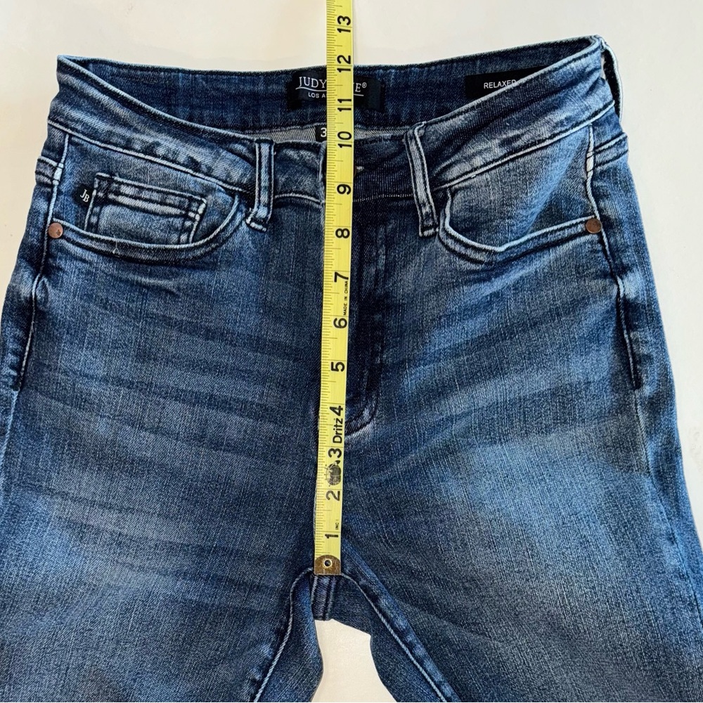 JUDY BLUE High Rise Relaxed Fit Ankle Raw Hem Distressed Crop JB88191 (3/26) - Picture 8 of 17